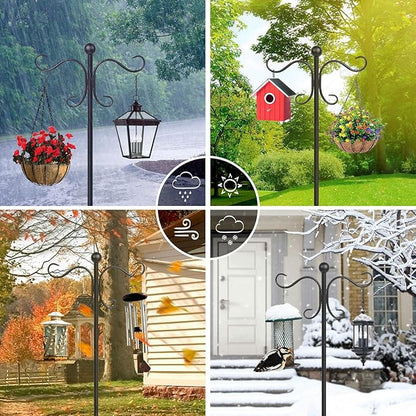76" Shepherd's Hooks, Heavy-Duty Garden Stakes