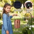 Butterfly Solar Hanging Lanterns, Metal Patio Decor
