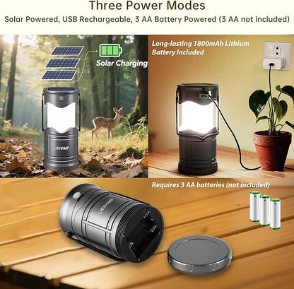 Multi-Function Rechargeable Camping Lantern