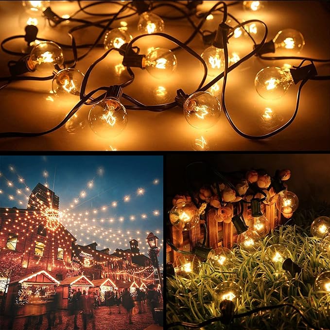 Christmas String Lights, 100ft Waterproof Twinkle Lights
