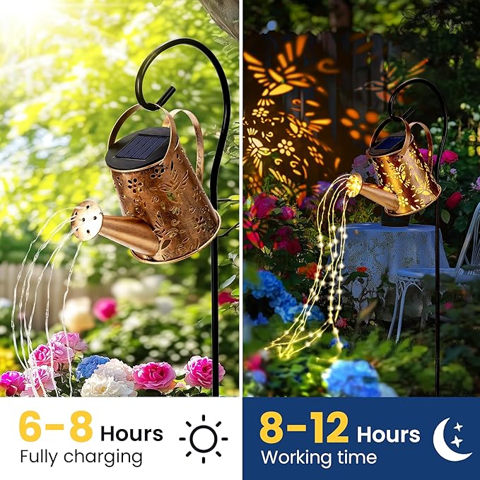 Solar Moroccan Hanging Pendant Lantern, Waterproof