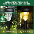 Solar Garden Path Lights 12-Pack, Waterproof
