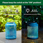 Solar Courtyard Lanterns, Outdoor Hanging LED Decor
