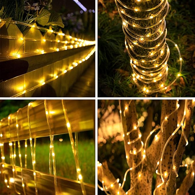 Rechargeable Camping String Lights, 33ft 8-Mode