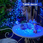 8-Pack 50 LED Christmas Twinkle Lights, Waterproof for Porch