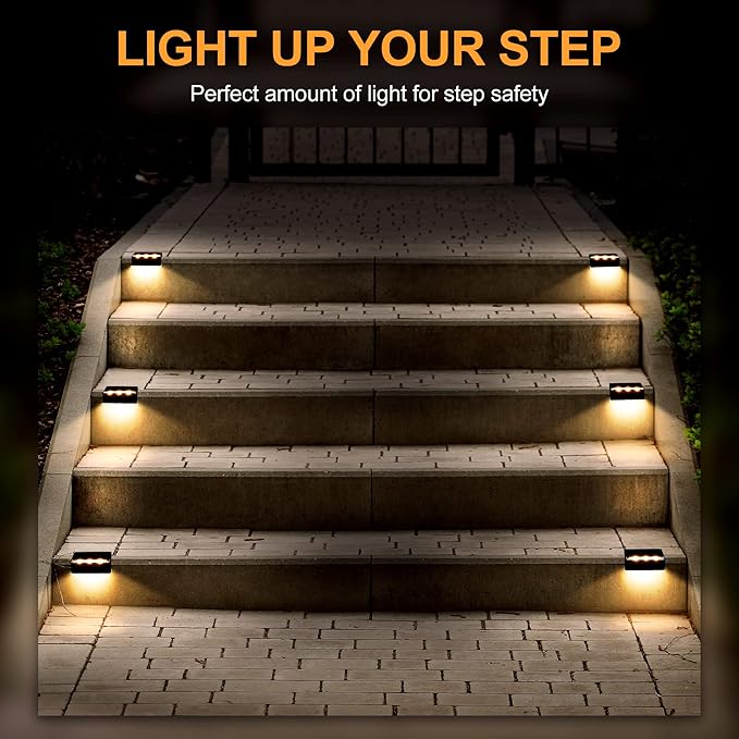 16-Pack Solar Yard Lights, Warm White LED