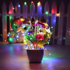 Christmas Yard String Lights 4-Pack, 16ft 50 LED Waterproof