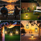 Solar Hanging Lanterns 2-Pack, Garden Hanging LED Decor