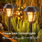 10-Pack Solar Landscape Lights for Driveway