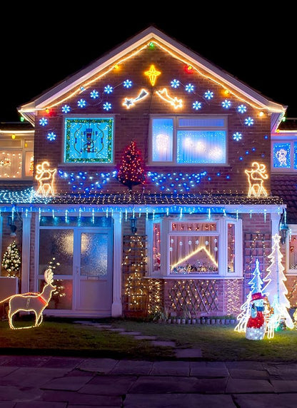 Brightown Solar String Lights Outdoor Waterproof, 18 Colors Changing 39FT Fairy Rope Light Solar Powered with Remote, 100 LEDs Multicolor Trampoline Light Rope Lighting for Outside Christmas Party