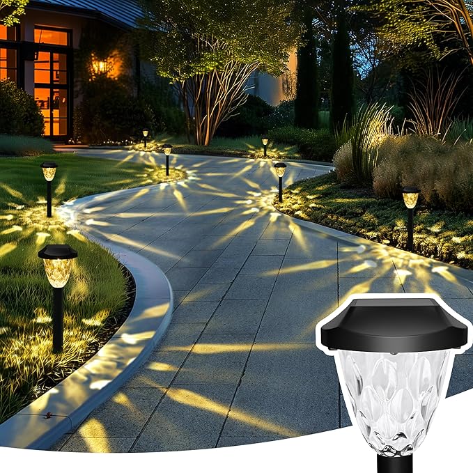 8-Pack Solar Landscape Lights for Garden