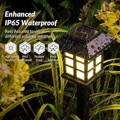 SOLPEX 16 Pack Solar Outdoor Lights, Path Lights, Walkway Lights Outdoor, Solar Garden Lights, Pathway Lights Waterproof for Garden, Yard, Landscape (Warm White)
