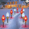 2-Pack C9 Christmas Pathway Lights, 17ft 10 LED