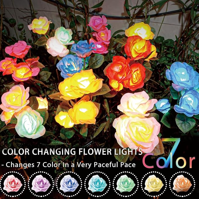 6-Pack Solar Pathway Lights, Waterproof LED Driveway Lights