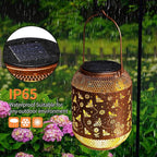 Bee Solar Hanging Lanterns, Charming Patio Decor