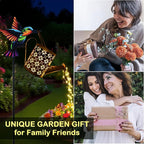 Solar Hummingbird Garden Statue Light, Outdoor Decor