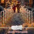 Red Solar Path Lights, Outdoor Driveway LED