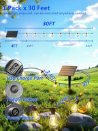 29ft String Lights for Backyard, Waterproof LED