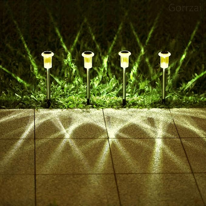 10-Pack Solar Landscape Lights for Garden
