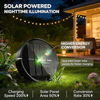 2-Pack Solar Pathway Lights, Waterproof LED Garden Lights