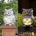 Solar Owl Garden Statue Light, Outdoor Decor