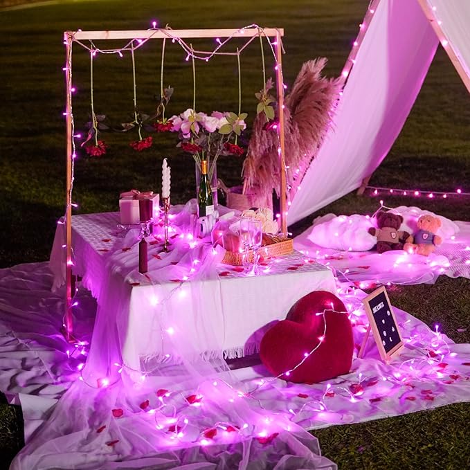 Christmas Fairy Lights, 33ft 100 LED Battery Twinkle Lights