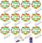 Christmas Patio String Lights 12-Pack, 10ft 30 LED Waterproof