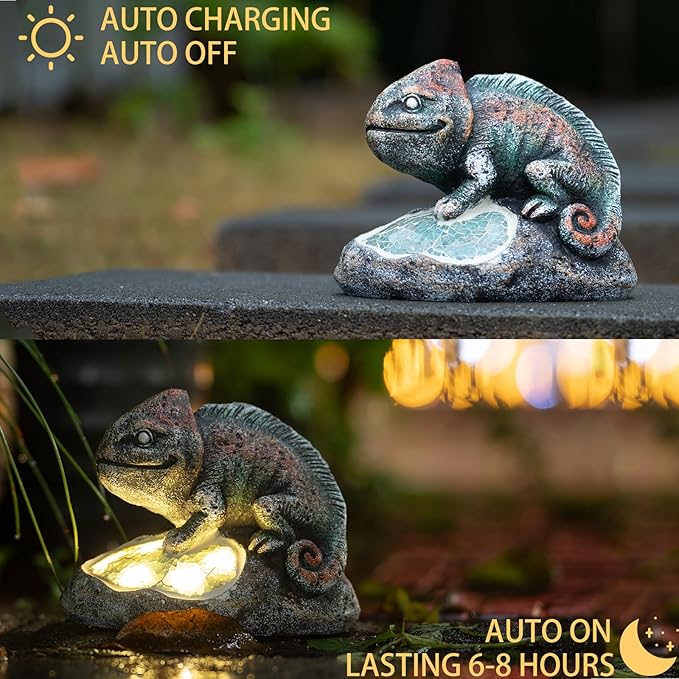 Solar Garden Statue Light, Yard Decor