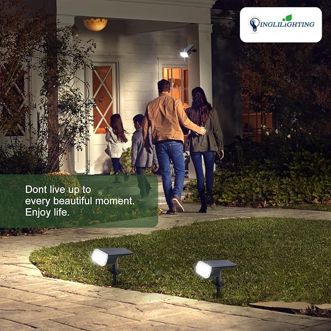 Solar Spotlights, 65 LED Landscape Lights