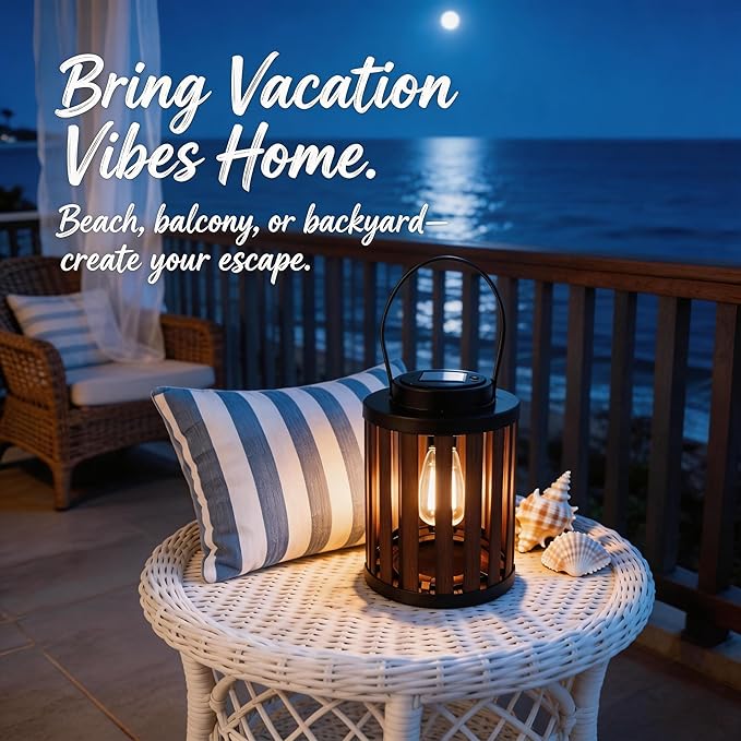 Solar Garden Lanterns, Garden Hanging LED Decor