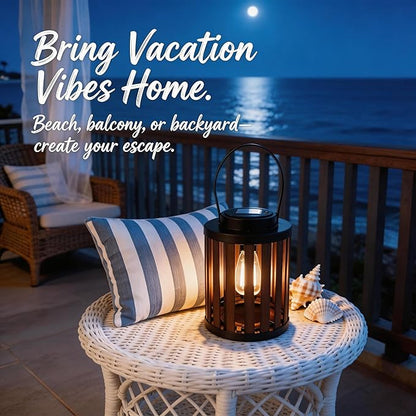 Solar Lanterns Outdoor Waterproof Suitable for Gardens Backyard, Patio Decor, Birthday Gifts for Women Mom Grandma, Hanging Garden Lights for Outside