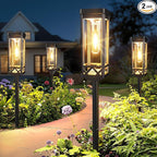 Solar Walkway Path Lights 2-Pack, Waterproof
