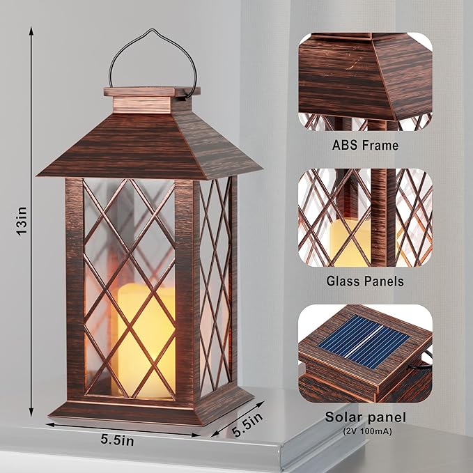 Hanging Solar Hanging Lanterns, Classic Outdoor Decor