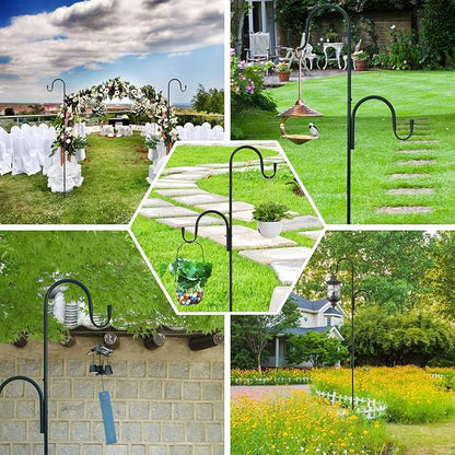 78" Shepherd's Hooks, Heavy-Duty Garden Stakes