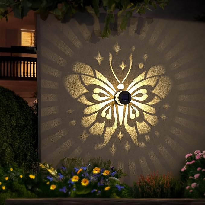 Bright Solar Fence Lights 2-Pack, LED