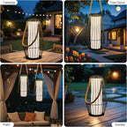 Garden Solar Lanterns, Waterproof LED Patio Lights