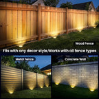 Solar Step Lights 12-Pack, Waterproof Yard