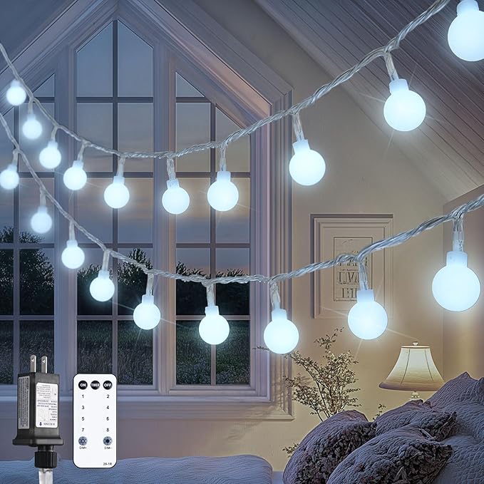 Christmas String Lights, 100ft 200 LED Waterproof Twinkle Lights