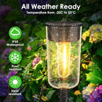 8-Pack Solar Pathway Lights, Waterproof LED Driveway Lights