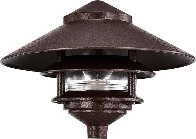 Bronze Solar Path Lights, Outdoor Yard LED