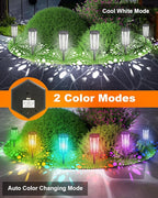 Solar Driveway Path Lights 6-Pack, Waterproof