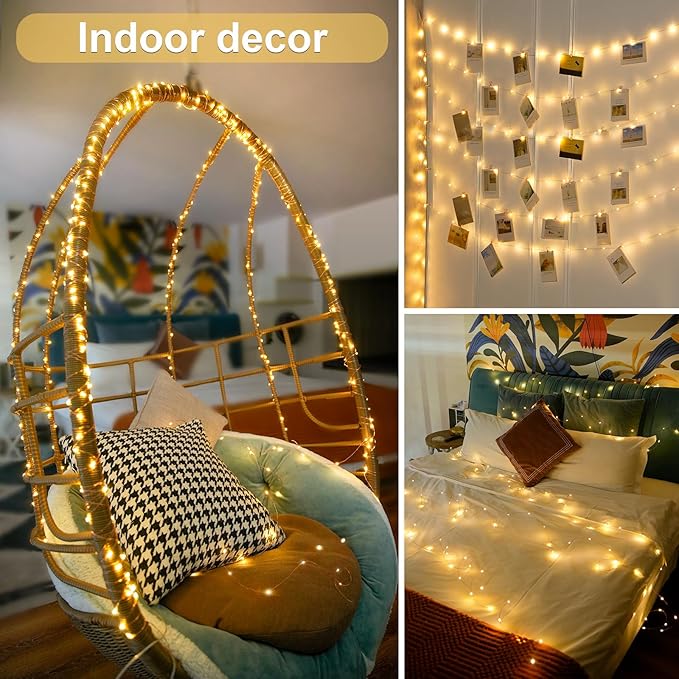 Christmas Yard String Lights 2-Pack, 132ft 400 LED Waterproof