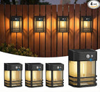 4-Pack Solar Deck Lights, Waterproof LED