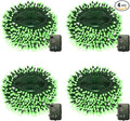 4-Pack 6ft Christmas LED String Lights, Waterproof Timer Lights