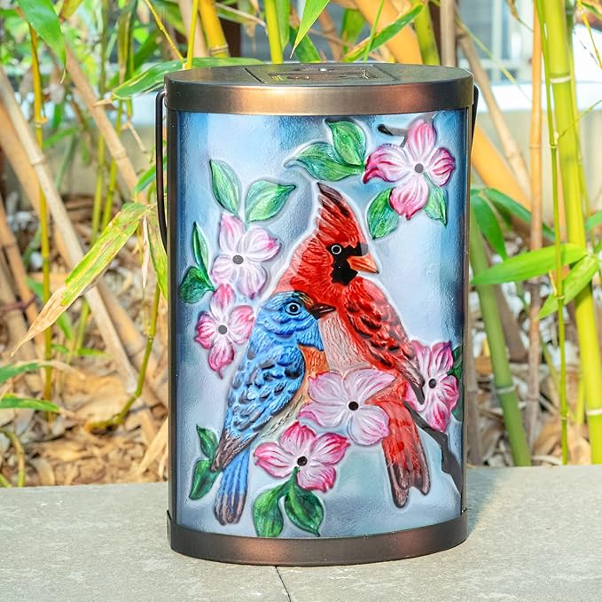 Cardinal Solar Hanging Lanterns, Classic Outdoor Decor