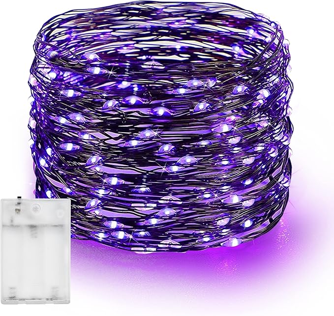 20ft Halloween LED String Lights, Waterproof Timer Lights