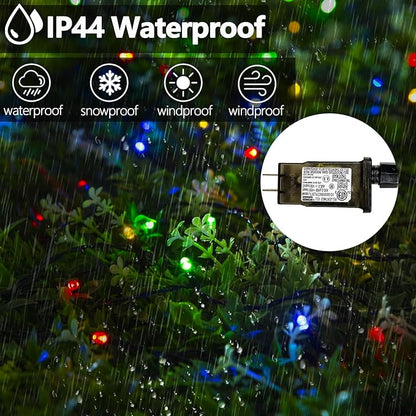 Albelt Smart Color Changing Christmas Lights, Christmas Decoration Lights with Remote & Timer, 66 FT 200 LED RGB Twinkle Fairy String Light Waterproof for Indoor Outdoor Easter Xmas Tree Decor