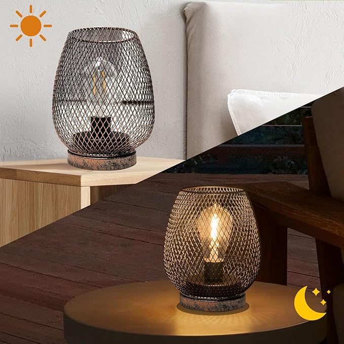 Backyard Solar Hanging Lanterns 2-Pack, Decorative Patio Decor