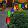 8 LED Christmas Twinkle Lights, 14ft Waterproof for Backyard