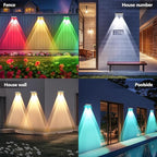 12-Pack Fence Solar Lights, Waterproof LED